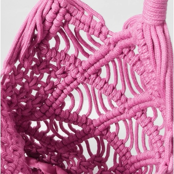 New pink crochet hollow out bag - Picture 8 of 9